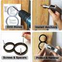 House Numbers For Outside - 5 Inch Modern Floating Address Numbers For Houses Rust Proof Zinc Alloy Easy To Install, High Gloss Black Number 9