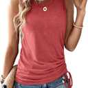 Gihgoew Womens Tank Summer Tank for 2026 Crew Neck Sleeveless Womens Summer Tank L