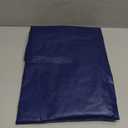 Round Plastic Table Cloth, with Soft Flannel Backing, 100% Waterproof Round Vinyl Tablecloth with Elastic, Indoor/Outdoor Picnic Tablecloths. (Dark Blue, Fits 40" - 44" Round Tables)