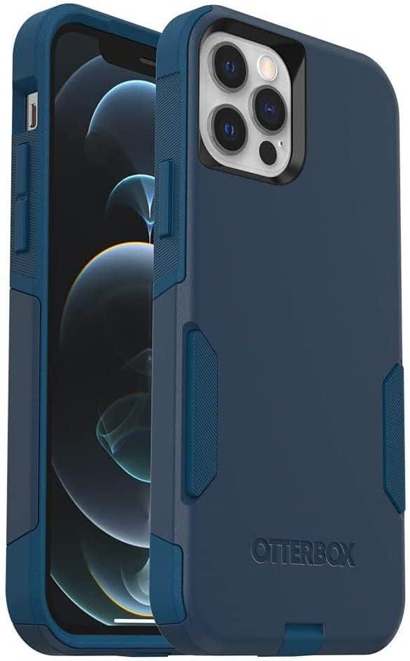 OtterBox iPhone 12 & iPhone 12 Pro Commuter Series Case - Bespoke Way (Blazer Blue/Stormy SEAS Blue), Slim & Tough, Pocket-Friendly, with Port Protection