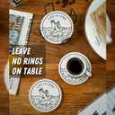 Onebttl Louisiana Gifts Coaster Souvenir, Travel Homesick Gifts, Home Decor for Women, Moving, Housewarming, Set of 6, Ceramic, Absorbent with Cork Base