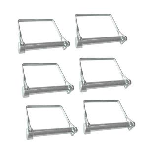 NRC&XRC Square Safety Coupler Pin 3/8" x 2.76" (9.5mm x 70mm), Heavy Duty, 6 Pack