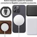 Aramid Fiber for iPhone 16 Pro Case,Compatible with Magnet,Slim & Light Case for iPhone 16 Pro, Touch Feeling, Black/Grey(Twill)