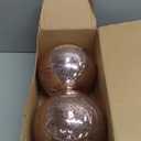 Extra Large Hanging Shatterproof Tree Ball Clear Christmas Ball Ornaments Decorative Mercury Ball with Tree Ornaments Hooks for Xmas Holiday Wedding Decoration (Rose Gold,4inch/4Pcs) (3.9)