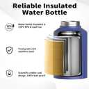 WATERSY 1 Gallon Water Bottle Insulated(Cold for 48 Hrs),BPA Free&Leak Proof,128oz Stainless Steel Water Jug,Big thermo,Large Water Bottle with Handle for Gym,Hiking,Camping&Travel,Deep Blue