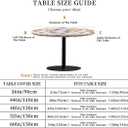 Round Fitted Table Cover with Elastic Fits 38"-42" Round Tables | Polyester Waterproof Stain-Resistant Wipeable Outdoor Tablecloth for Camping, Picnic, Dining, Indoor