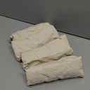 Smiry Waterproof Seat Covers for Dining Room Chairs Set of 4, Stretch Jacquard Removable Washable Chair Seat Slipcovers Protector, No Rear Covers, Beige