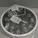 JoFomp LED Wall Clock for Bedroom Night Glow, 12 Inch Silent Wall Clocks Battery Operated, Light Up Wall Clocks for Living Room Decor, Sound Control Modern Wall Clock Glow in Dark for Kitchen Office