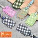 Luggage Tags for Suitcases Travel Accessories: Leather Luggage Tag 3 Pack TSA Approved Airplane Travel Essentials for Women, Bag Tags for Luggage Long Flight Must Haves Travels Gift Airport Essentials, mint green