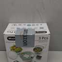 Mixing Bowls with Lids Set,3 Pieces Stainless Steel Nesting Bowls Vegetables Slicer Non-Slip Mixing Bowl for Baking Prepping Cooking(Orange)