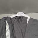 Visaccy Boys Formal Suit Slim Fit Dress Clothes Ring Bearer Outfit Tuxedo Suits,Adjustable Waist (12 Years, Gray)