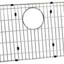 LKOBG2915SS Kitchen Sink Grate 27.5" x 13.5" x 1.25" Stainless Steel Sink Protector with Supersoft Silicone Feet
