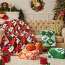 CYMULA Christmas Knit Throw Blanket - Super Soft Cozy Fuzzy Blankets for Couch, Sofa & Bed, Holiday Throw Blanket50"x60"
