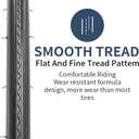 YUNSCM 2-PCS 700C Road Bike Tires 700x25C 25-622 Compatible with 700 x 25C 700x26C Bike Bicycle Tires (Y-907)