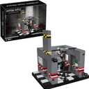 Pizzeria Office Building Blocks Set, Monster Classic Horror Game Halloween Creative Festival Bricks Kit Toys Gifts Merch, Suitable for Fans Boys Girls Kids