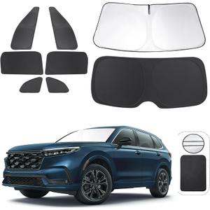 TINGLU Window Shades for Honda CR-V 2023-2026 Accessorie Car Side Full Windows Rear Triangular Windshield Sun Shade Sun UV Rays & Privacy Protection for Camping,Napping,and Relaxing 8PCS