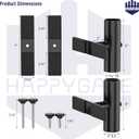Patio Umbrella Stand for Deck Railing, Adjustable Patio Umbrella Holder Outdoor Umbrella Base, Fixed Clip Umbrella Stand Outdoor Base Parasol Holder for Deck, Outdoor Courtyard, Balcony