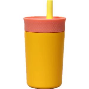 Stainless Steel 12oz Kids Cup (Yellow-Orange)