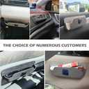 Car Side Pocket Organizer, Adhesive Car Organizers And Storage, Car Glass Holder Stores Small Items Such As Phones, Cosmetics, Coins, Glasses, Keys. Can be Pasted Anywhere (Black)