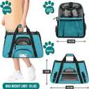 PetAmi Airline Approved Pet Carrier for Cat, Soft Sided Dog Carrier for Small Dog, Cat Travel Supplies Accessories Indoor Cat, Ventilated Pet Carrying Bag Medium Large Kitten Puppy, Large Heather Blue