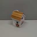 Vinyl Bird Houses for Outside, Composite Material Nest Box Shingle Roof,Water Proof Bird House for Outdoor, Squirrel Proof Hanging Birdhouse for Wren,Chickadee, 5Years Weatherable Bird Box (White)