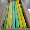 55" Trampoline for Kids with Enclosure, 440lbs Capacity Indoor & Outdoor Toddler Trampoline with Adjustable Gymnastics Bar & Toys, for Boys & Girls (Yellow Green)