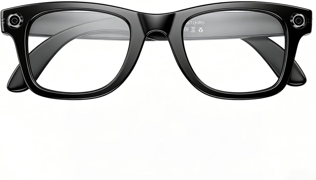 Smart Glasses with Camera 4K Bluetooth Glasses Replaceable Lenses with Chat GPT270mAh for Travel, Conferences,Driver,Translation, Voice Control & Object Recognition, Silicone Sound Tube