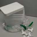 4 Pack 1.3 Gallon Drink Dispenser with Spigot for Fridge, Leakproof Plastic Water Container Fridge Beverage Dispenser Ice Juice Dispenser with Spigot for Home Party Restaurant Bar Buffet