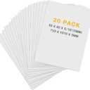 Tenceur 20 Pcs Large Foam Boards Bulk Foam Core Backing Board 3/16 Inch Thickness Foam Core Board Foam Poster Boards for Presentations, School, Office, Art Projects(White,30 x 40 x 3/16 Inches)