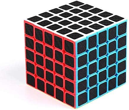 CFMOUR Original Speed Cube 3x3, 4x4, 5x5 and Set of Fast Magic Cube for Kids, Smooth Carbon Fiber Cubes Puzzle Toys (black-5x5)