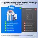 iSpring RCC2AK-UV, Upgraded 200 GPD, UV pH+ Reverse Osmosis System, 7-Stage RO Water Filtration System with Alkaline and UV Filter, Patented Top-Mounted Faucet Design for Easy DIY Installation