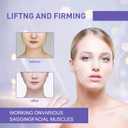 40 Pcs Face Tape Lifting Invisible with String for Wrinkles, Jowls, Neck, Eye, Waterproof High Elasticity V Shape Lift Tape Stickers, Instant Makeup Bands