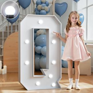 Marquee Letters 3 Feet Tall Large Light Up Letters Decorations Wedding Engagement Proposal White Party Decorations Marry Me Sign Big Cardboard Backdrop Q