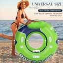 53" Adult Heavy Duty River Tube Float Holds 300lb, Green, 2 Pcs