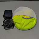 1 Sun Hard Hat Shade Full Brim with Solar Fans, Cooling Helmet Liner, Neck Sunshade Cover High Visibility Mesh with Reflective Strip Summer Protection Accessories