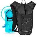 Hydration Backpack with Leak Proof Water Bladder, Lightweight Hydro Water Daypack for Rave, Cycling, Running, Hiking, Climbing