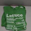 Lettuce Costume Shirt Gift Nutrition Facts Lettuce T-Shirt, Small Ladies