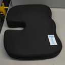 5 STARS UNITED Seat Cushion - Memory Foam Chair Cushion for Tailbone Pain Relief - Ergonomic Support for Coccyx, Sciatica & Butt - Office, Desk & Gaming Chair, Car Seat, Wheelchair, Airplane, Black