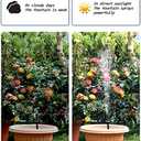 Biling Solar Fountain for Bird Bath, Solar Panel Kit Outdoor Solar Water Pump with 4ft Tubing for Hummingbird Bath, Small Pond and Fish Tank (2.5W)