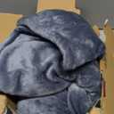 Homemate Heated Blanket Electric Throw - 50"x60" Heating Blanket Throw 1/2/4/6/8 Hours Auto-Off 10 Heat Levels Over-Heat Protection Luxury 800 GSM Faux Fur 200 GSM Sherpa ETL Certification (29 - Stone Grey)