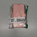 TUCCH Wallet Case for iPhone 16 Pro Max, [Wrist Strap] Kickstand RFID Blocking 4 Card Slots, Magnetic PU Leather Shockproof TPU Shell Compatible with iPhone 16 Pro Max 5G, Rose Gold with Wristlet