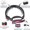 Mayerzon Martingale Collar for Dogs, No Pull Dog Collar with Reflective Strip for Small Medium Large Dogs, Anti Pulling Dog Collar with Buckle for Walking Training, Safe for Night Walk(Pink, S)