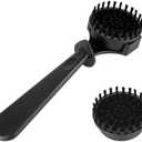 watchget Espresso Coffee Machine Cleaning Brush Grouphead Brush with 1 More Detachable Nylon Bristles Espresso Cleaning Bristle for 58mm Group Head