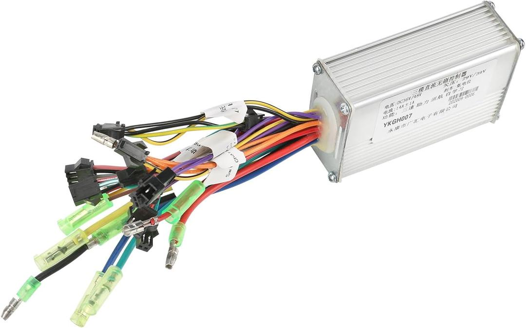 36V-48V 350W -500W Brushless DC Motor Speed Controller for Electric Bicycle E-Bike Scooter Go Kart ATV Quad Buggy Tricycle Drift Trike Mini Bike Razor 4 Wheeler
