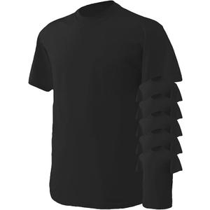 Gildan T-shirt Black 6 Pack Size L