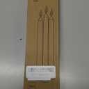 GenSwin Flameless Ivory Taper Candles Flickering with 10-Key Remote, Battery Operated Led Warm 3D Wick Light Window Candles Real Wax Pack of 4, Christmas Home Wedding Decor(0.78 X 9.64 Inch)
