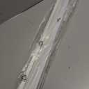 No Drill Cordless Vinyl Mini Blinds,White,33.5" W x 48" H