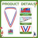 Quelay 20 Pieces Soccer Award Medal Bulk with Neck Ribbons for Adults 2.36 Inch Football Trophy Medal Trophies Gift Soccer Team Competitions Prizes Awards Party Favors Metal