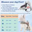 Escape-Proof Dog Harness Medium Size Dog Soft No Pull Padded Lightweight Reflective Adjustable Breathable Mesh Harness with Handle - Step in Medium Sized Vest Harness for Puppy, Gray, M