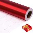 woric Red Wrapping Paper Roll 17 In X 33 Ft Solid Matte Red Metallic Wrapping Paper for Valentine's Day Wedding Birthday Anniversaries Holiday